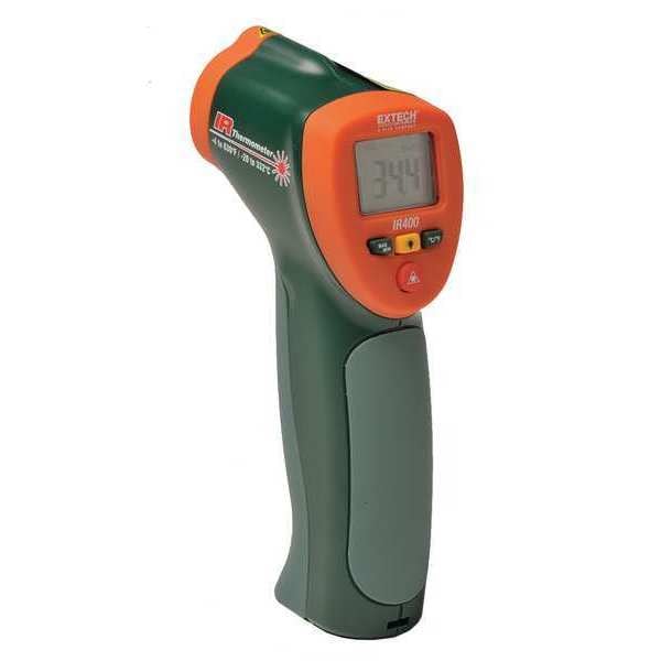 Infrared Thermometer, Backlit LCD, -4 Degrees  To 630 Degrees F, Single Dot Laser Sighting