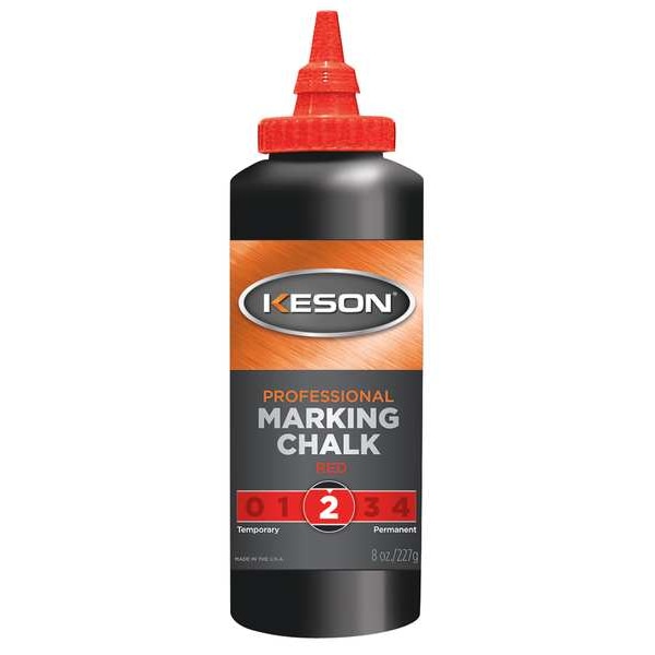 Marking Chalk,Waterproof,Red,8 Oz.