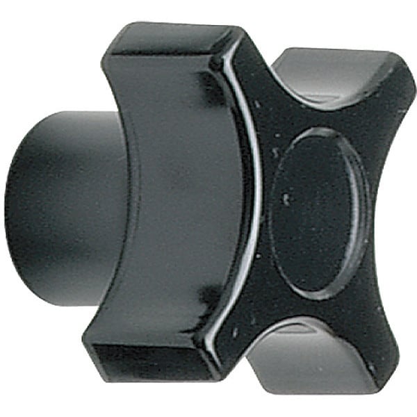 Four Prong Knob, Clamp Knob, 3/8-16 Size, 1L, HR Phenolic