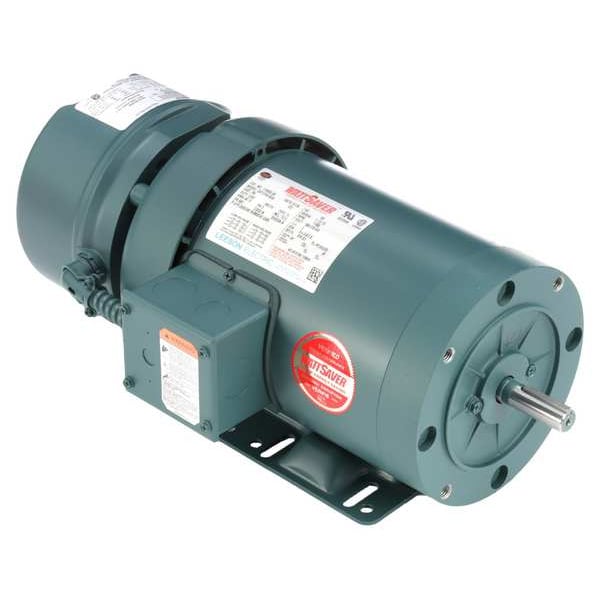 3-Phase Brake Motor, 1 HP, 56C Frame, 208-230/460V AC Voltage, 1,760 Nameplate RPM