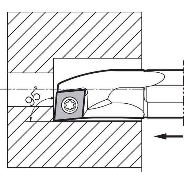 Boring Bar,Positive Rake,Right-Hand