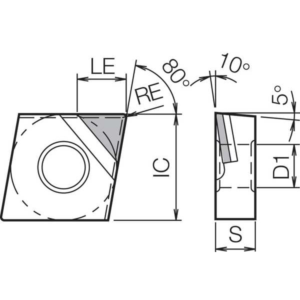 Diamond Turning Insert, CNMM431MNEKPD001