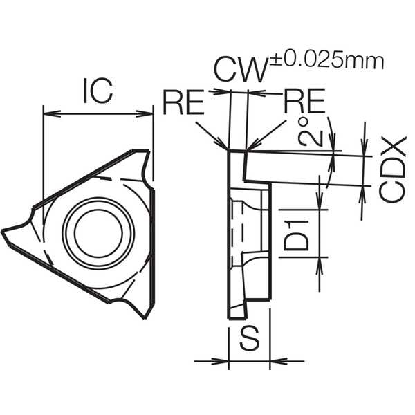 Grooving Insert,PVD Carbide