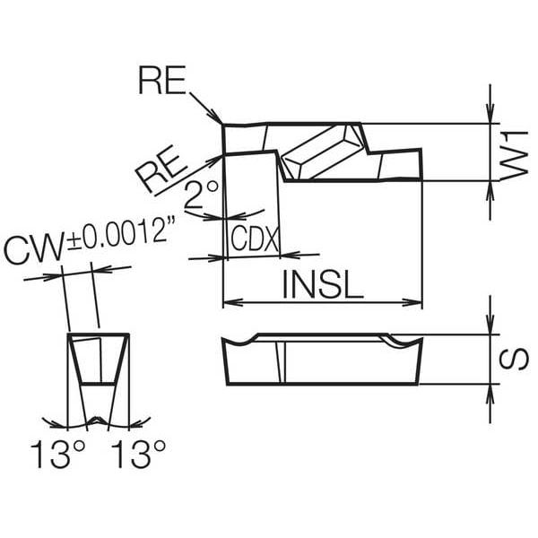 Grooving Insert,PVD Carbide