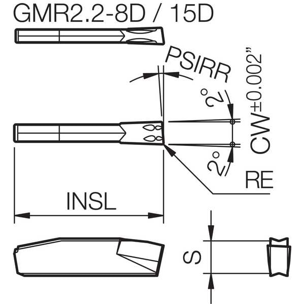 Grooving Insert,CVD Carbide