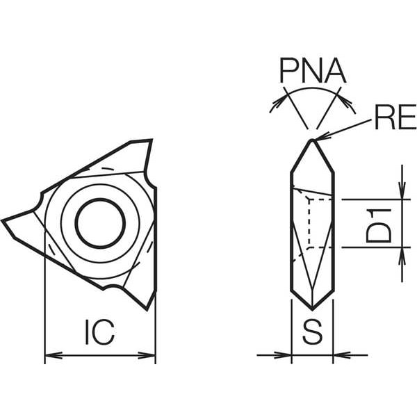 Threading Insert,Uncoated Carbide