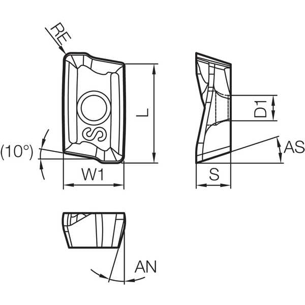 Parallelogram Milling Insert