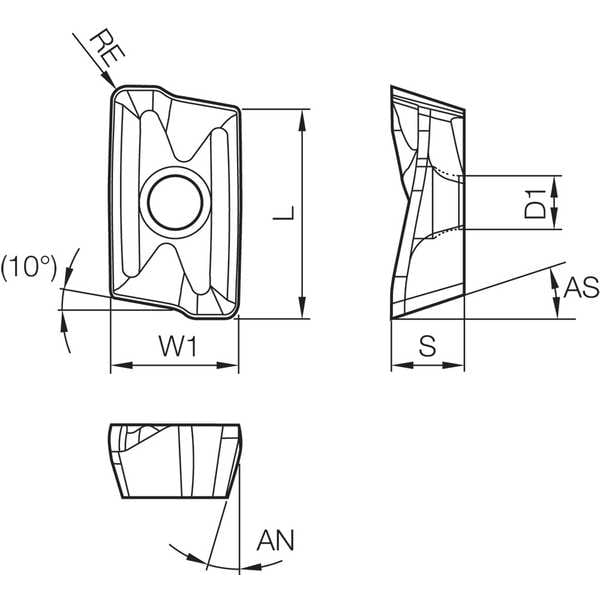 Parallelogram Milling Insert