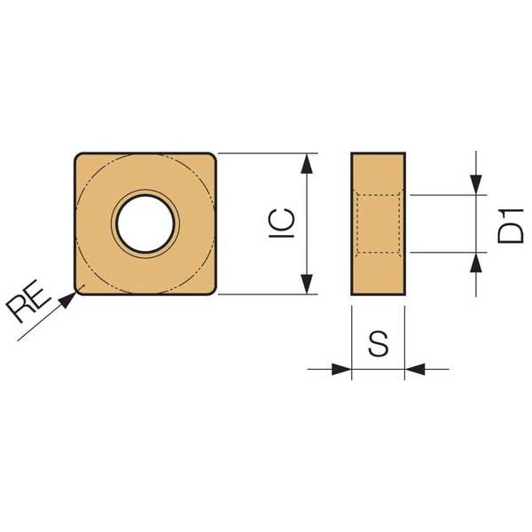 Square Turning Insert,PVD Carbide