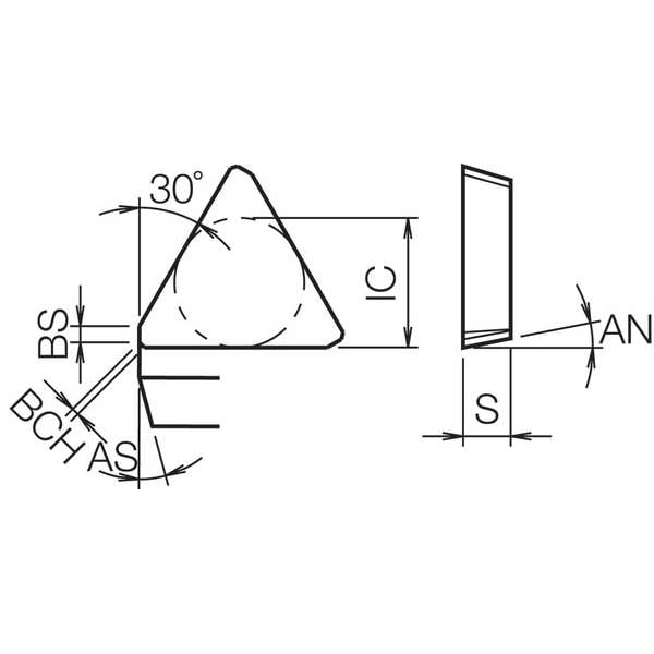 Triangle Milling Insert,PVD Carbide