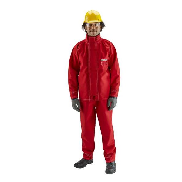 Jacket,Chemical Resistant,Red,L