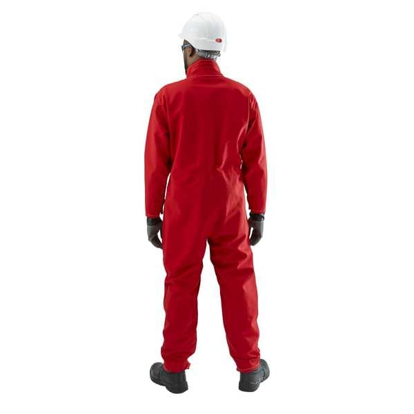 Coverall,2XL,Red,Polyester