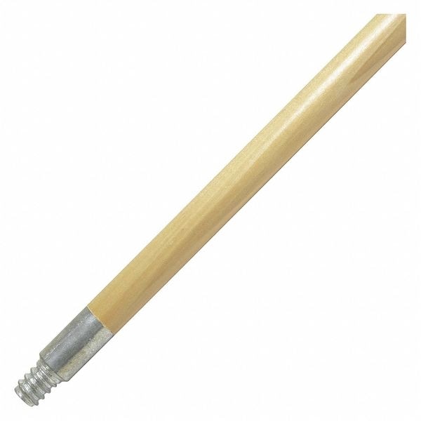 60 In Threaded Squeegee Handle, 1 In Dia, Natural, Wood