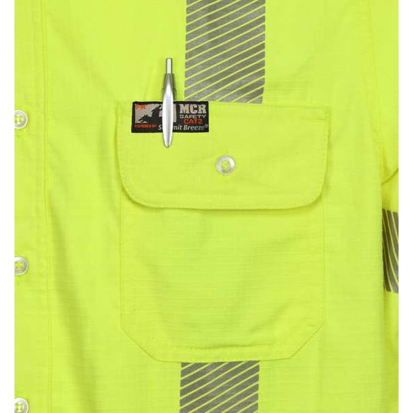 FR L Sleeve Shirt,Fl Lime,5XL,Regular