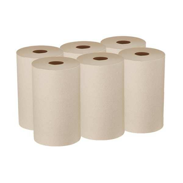 Pacific Blue Ultra Hardwound Paper Towels, 1, Continuous, 500 Ft, Brown, 6 PK