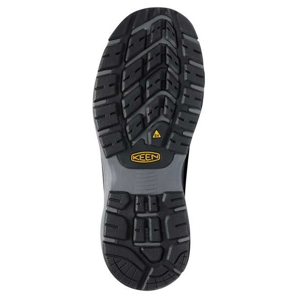 Size 7 Men's Athletic Shoe Aluminum Safety Shoes, Steel Grey/Black