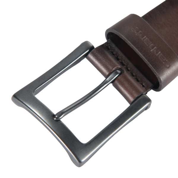 Box Buckle Belt,Brown,58 L,1-1/2 W