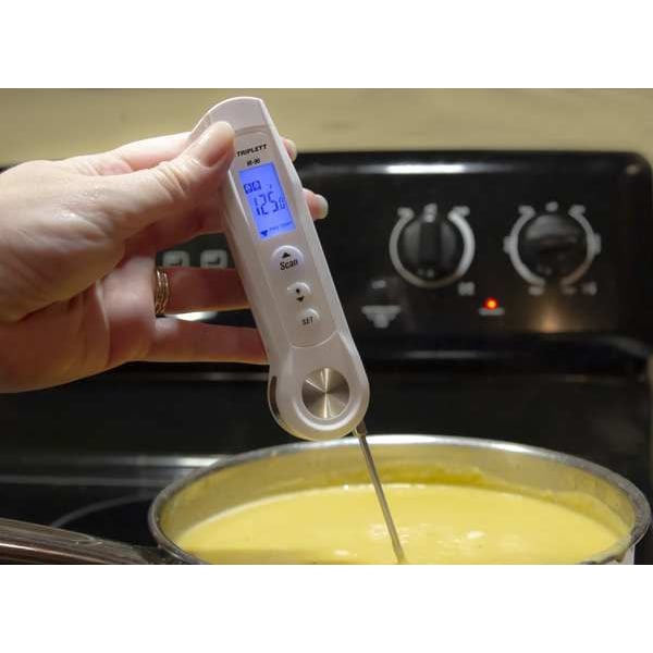 Stem Thermometer W/ IR For Food,3 Stem