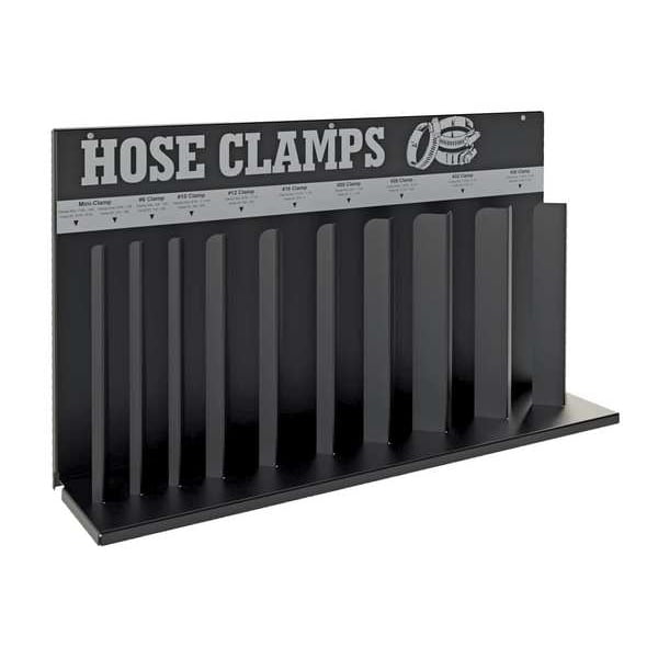 Hose Clamp Rack 10 Loop,Blk