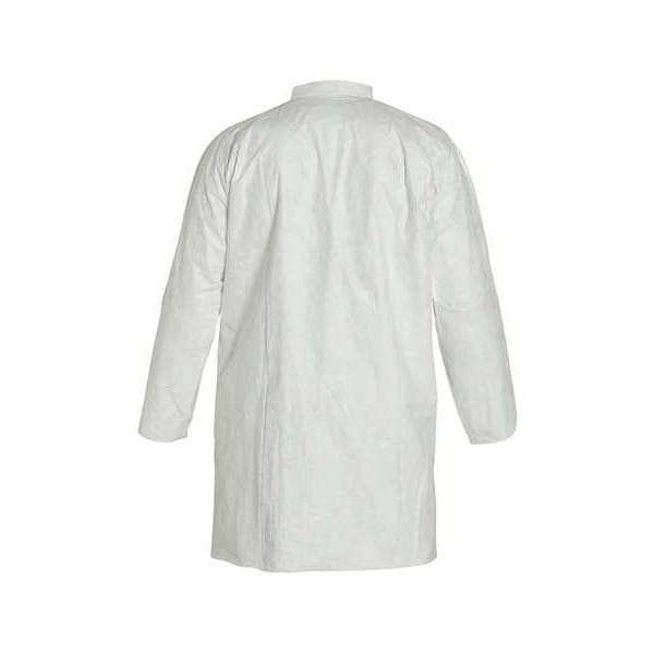 Lab Coat. Collar. Open Wrists. Extends Below Hip.2 Pockets. White. 4X