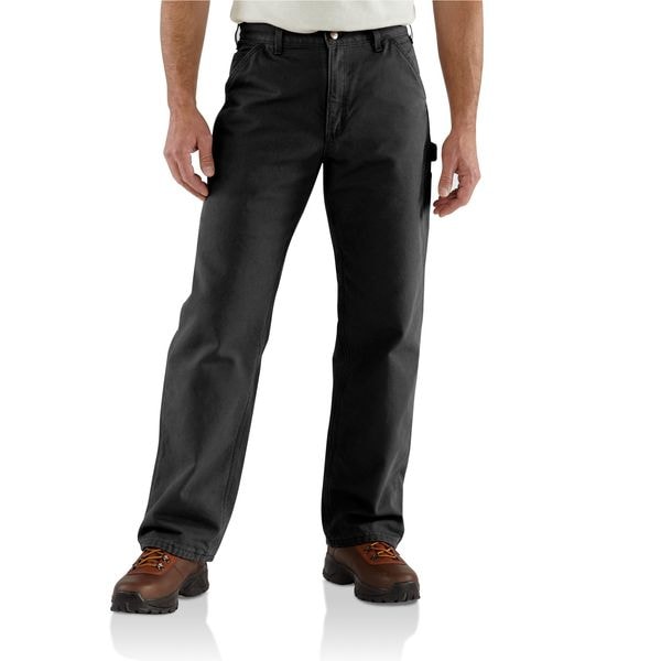 Dungaree Work Pants,Black,Size 46x32 In