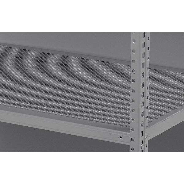 Perforated Shelf,Steel,22 Ga.,Gray