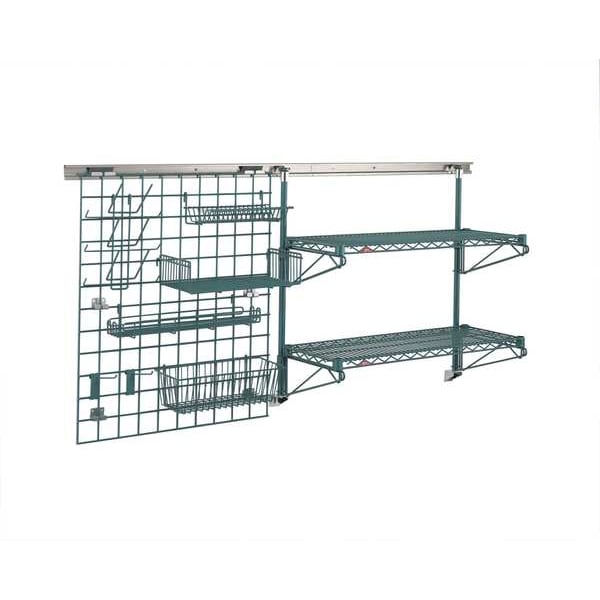 Grid Shelf,Steel,Green,29-1/4x18x7-3/4