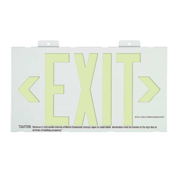 Exit Sign,8 5/8 In X 15 7/8 In,Plastic