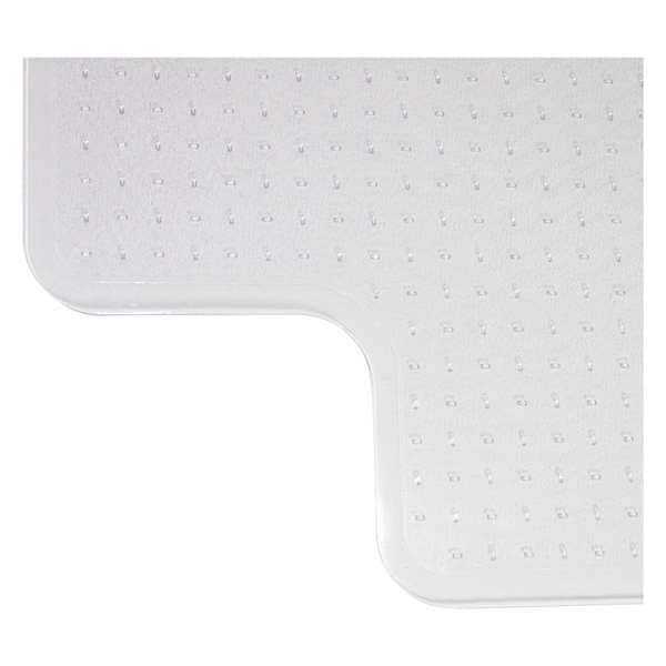 Chair Mat 46x60, Traditional Lip Shape, Clear, For Carpet