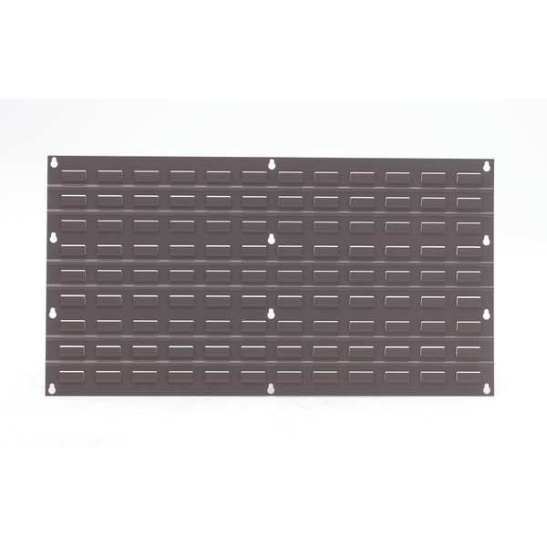 Steel Louvered Panel, 36 In W X 1/4 In D X 20 In H, Gray