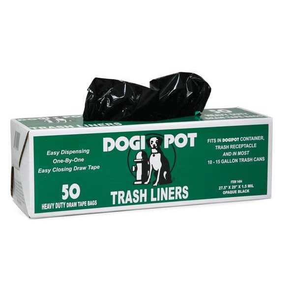 Pet Waste Bags, Trash Liners, 15 Gallon, 50 Pack