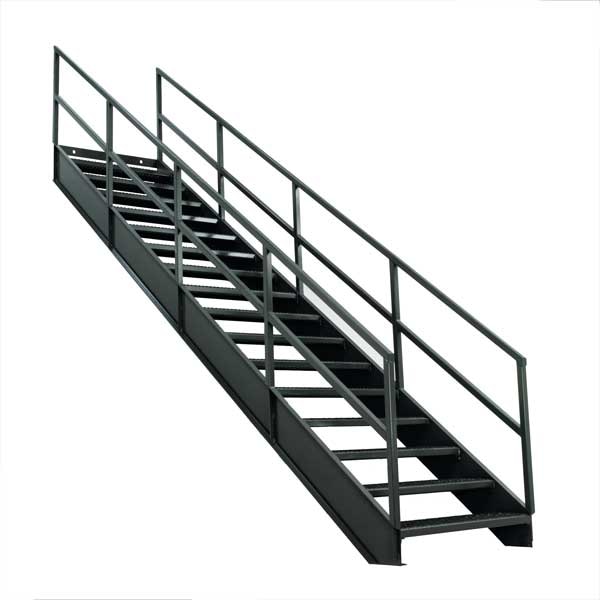 Industrial Stairway Legs, 35H, For 42 Rise Stairways, Set Of 4