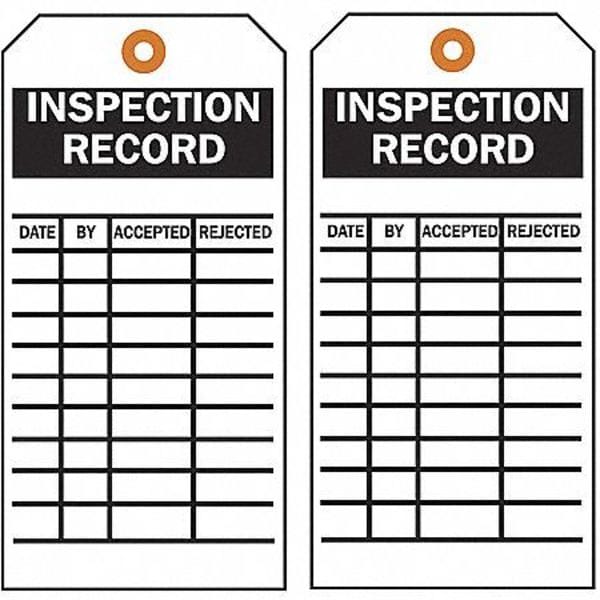 Inspection Rcd Tag,5-3/4 X 3 In,PK100