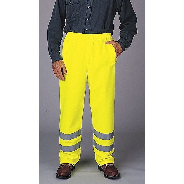 Breathable Pants,High Visibility Yellow,Size 34