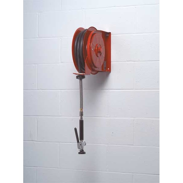 Spring Return Hose Reel, 3/8 In Hose Dia., 35 Ft Length, 250 Psi