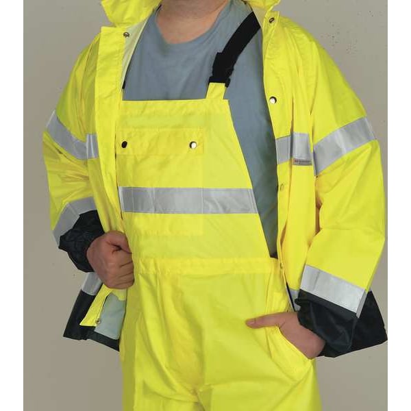 Breathable Bib Pants,Hi-Vis Yellow,5X