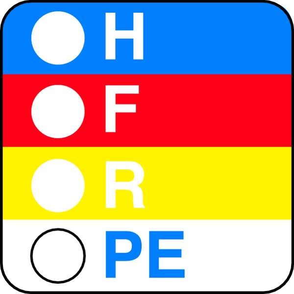 Square HMIG Reactivity Label 7/8H X 7/8W, Multicolor, Pk750