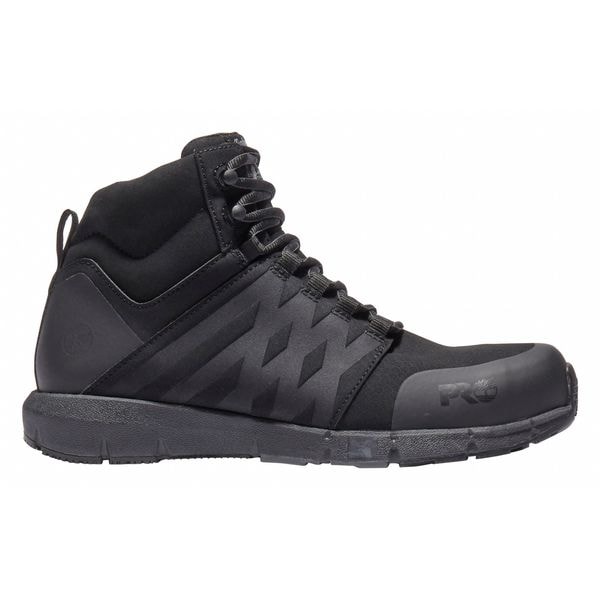 Size 12 Men's Athletic High-Top Composite Work Boot, Black
