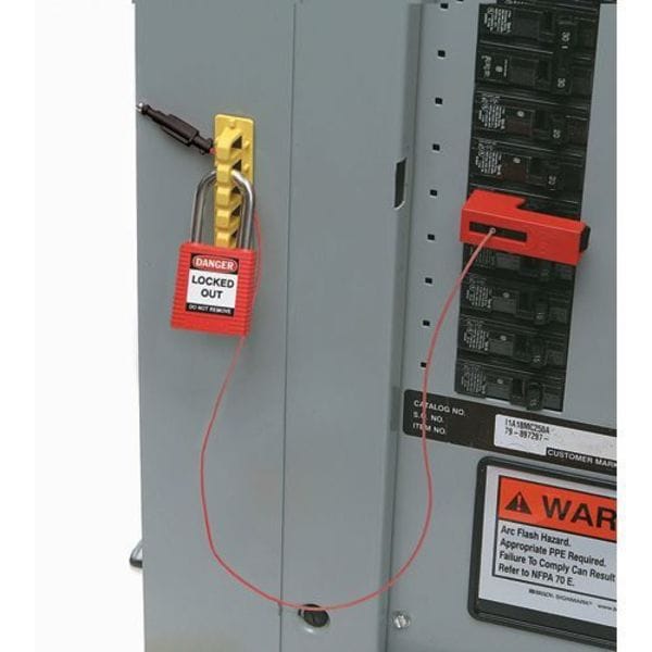 Breaker Lockout,Rail,4 In,7 Holes,