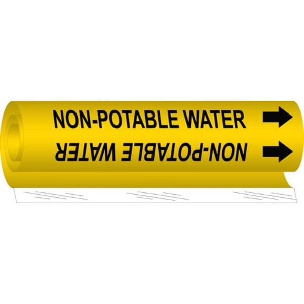 Pipe Mrkr,Non-Potable Water,1/2to1-3/8In