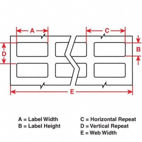 White Vinyl Cloth Wire Marker, THT-95-498-2.5-SC