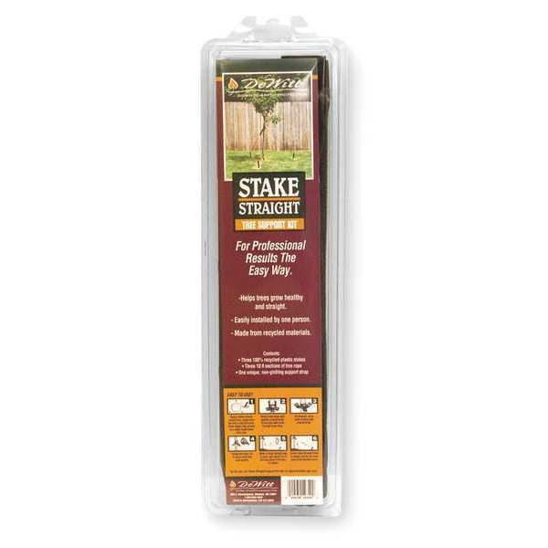 Tree Stake Kit, Polypropylene, Black