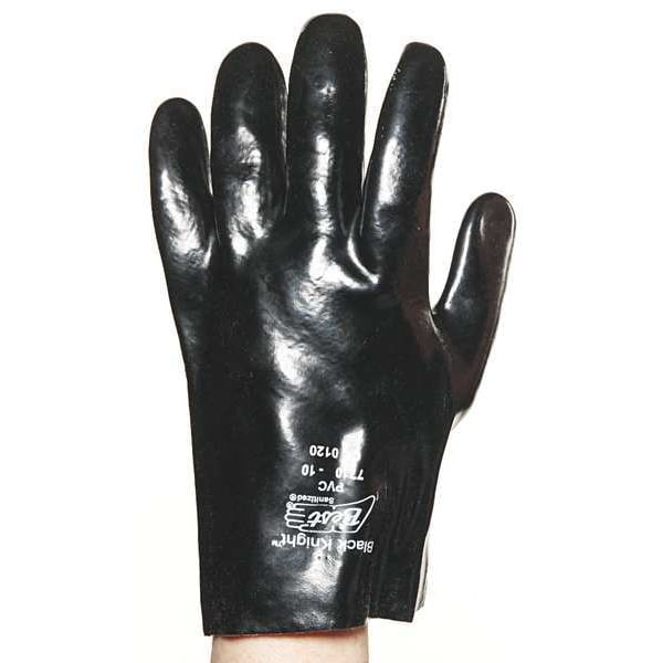 12 Chemical Resistant Gloves, PVC, 10, 1 PR