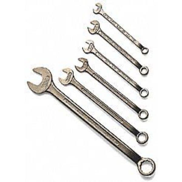 Combo Wrench Set,3/8-7/8 In,7 Pc