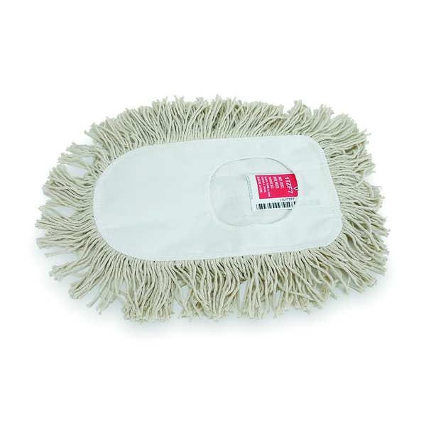 Wedge Mop, 18 Oz Dry Wt, Slide On Connection, Cut-End, Natural, Cotton