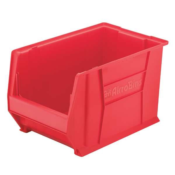 Hang & Stack Storage Bin, Plastic, 11 In W, 10 In H, 18 In L, Yellow