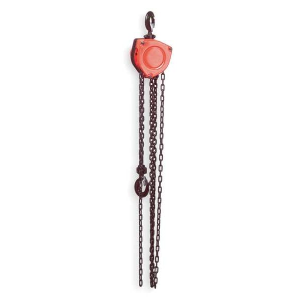 Manual Chain Hoist,1000 Lb.,Lift 8 Ft.