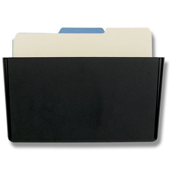 Wall Pocket,Letter,7Hx13W,Black