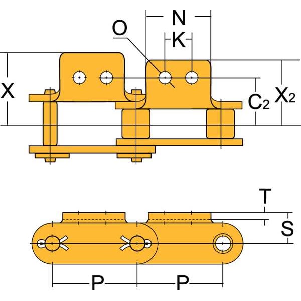 Connecting Roller Link,A-2 Attachment