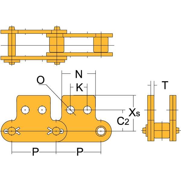 Connecting Roller Link,SK-2 Attachment